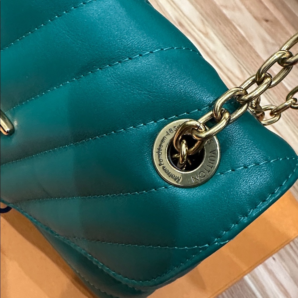 Louis Vuitton Vachetta leather new wave MM green shoulder bag - Picture 9 of 12